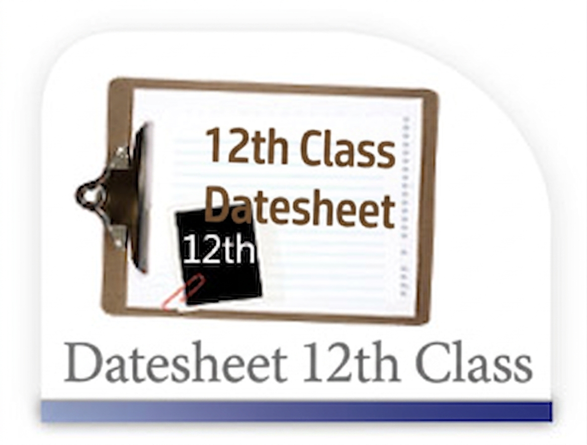 12th Datesheet